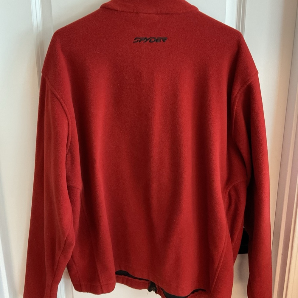 Spyder - Full Zip Fleece Jacket - Rust - Men’s Size X-Large - Picture 5 of 13